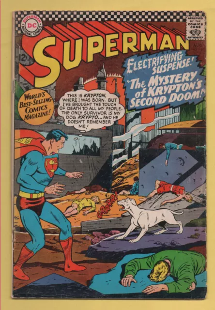 Superman #189 DC Comics 1966 Curt Swan/Wayne Boring VG