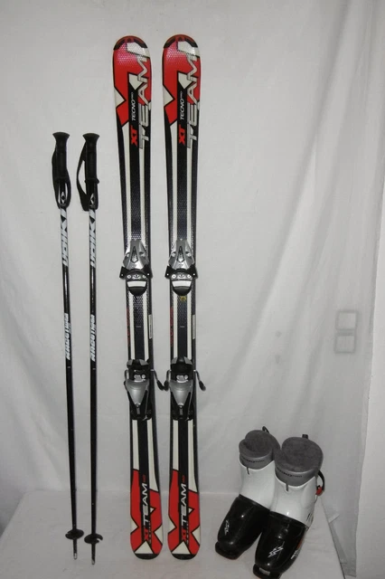 Tecno " Xt Team " Ski Junior Allround Carver 140 Cm + Skischuhe Gr.: 39 Im Set