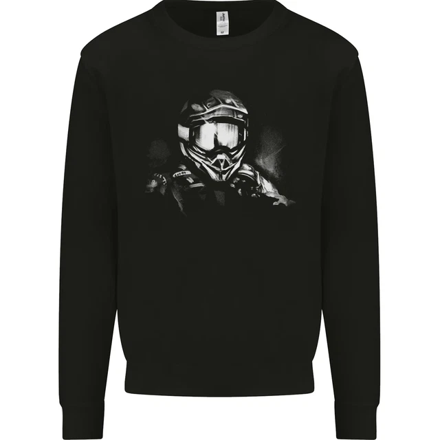 Motocross Rider Motorbike MotoX Dirt Bike Mens Sweatshirt Jumper