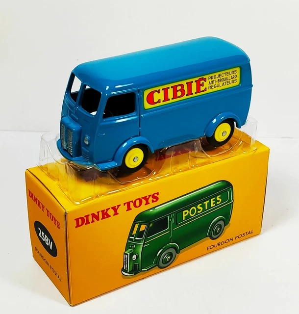 Fourgon Cibie Dinky Toys N°25Bv Boite Fourgon Postal 1/43 Atlas Peugeot D3A