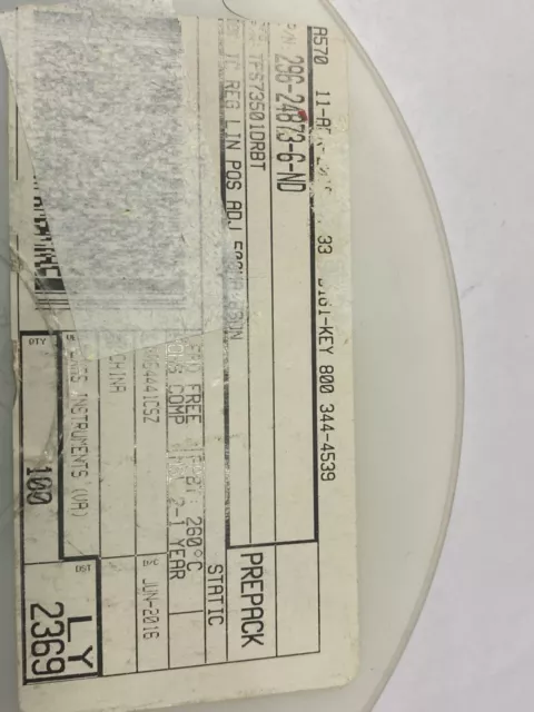 Lot X 33 TPS73501DRBT Ic Rég Linéaire Pos Adj 500MA 8SON