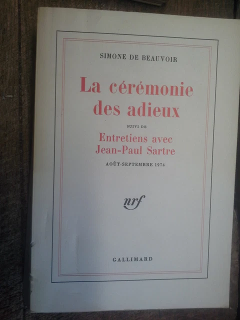 La cérémonie des adieux suivi de entretiens avec Jean-Paul Sartre