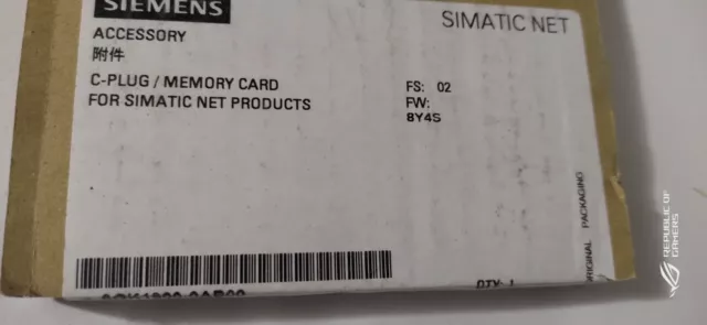 Siemens Simatic Net 6GK1900-0AB00 C PLUG MEMORY CARD SIEMENS 6GK1 900-0AB00 2