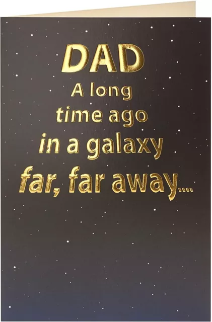 Biglietto di compleanno Star Wars Galaxy per papà