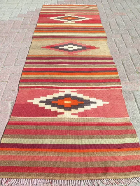 Rug Runners , Turkish Kilim Runner, Aisle Rug, Hallway Rug, Stairs Kelim 32"X94"