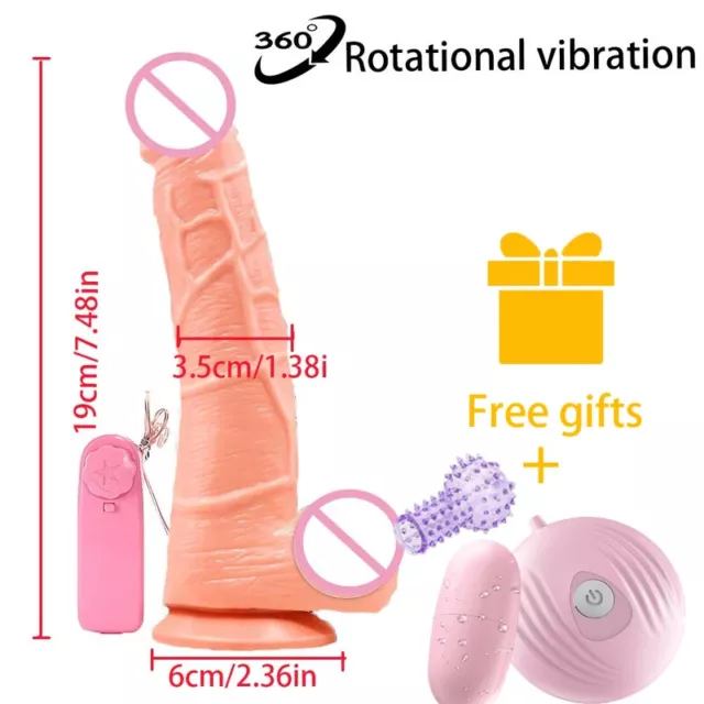 Gode-Réaliste-VIBRANT-360-Plug-Anal-Ventouse-Etirable-Grand-Pénis-Dildo-silicon