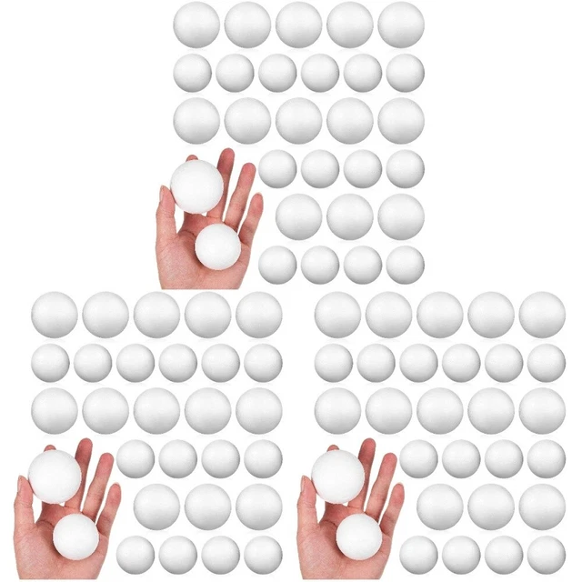180 Stk leicht Schaumstoffbälle zum Basteln Bastelschaumbälle Pro Schulprojekte