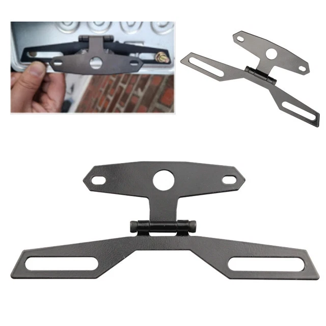 Foldable Tail Rear Light Mount Bracket License Plate Stand Frame For Motorcycle