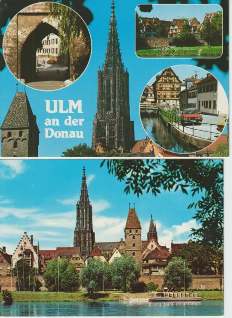 2 AK's - Ulm an der Donau