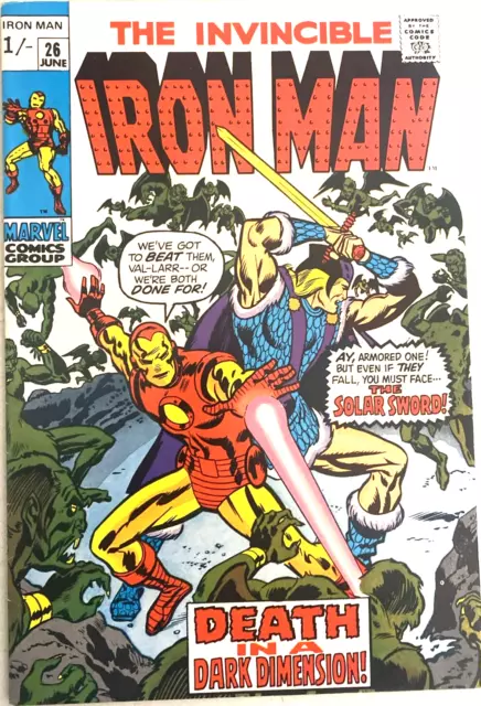 Iron Man # 26. 1St Series.   Marvel Comics. Don Heck-Art. June 1970. Vfn 8.0.