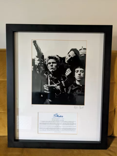 Adrian Boot - The CLASH - LIMITED EDITION FRAMED & SIGNED PHOTO