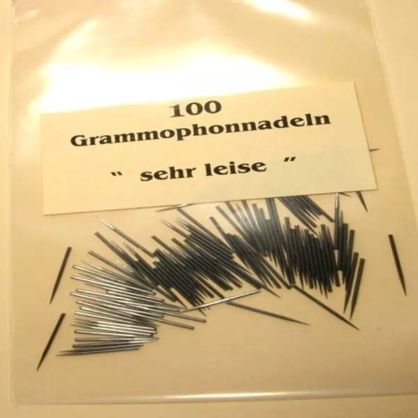 100 Grammophonnadeln 'Sehr Leise' Schellack Nadeln 78 RPM Gramophone Needles NEW