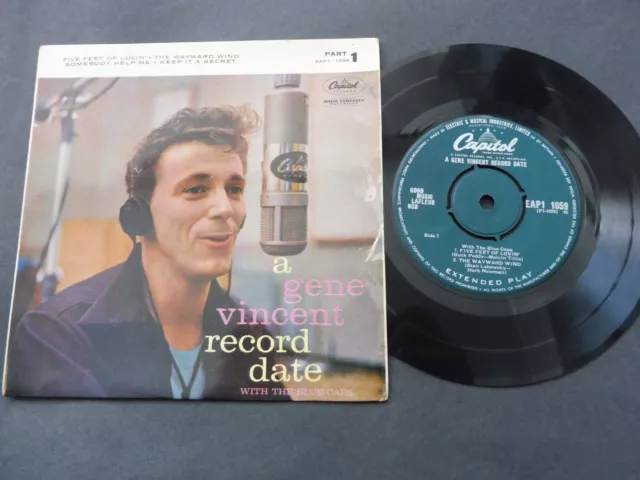 Gene Vincent - A Gene Vincent Record Date Part 1 1959 UK EP CAPITOL