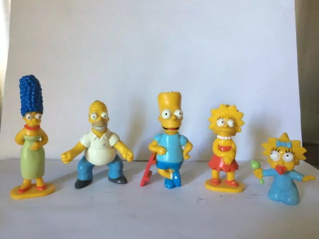 Lot Famille Simpson Homer+Marge+Lisa+Bart+Maggie 1994