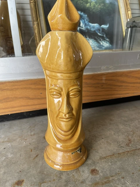 Old Crow Chessman Decanter Light Bishop Without Box