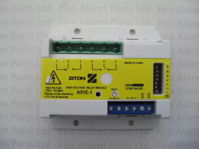 £10 + vat, A51E-1 Ziton High Voltage Relay module - No Green Plug In Connector