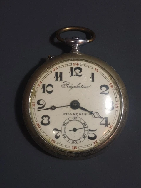Montre Gousset Régulateur J.Benoit – Balancier Qui Oscille Mais Mouvement Bloqué (199-13/P7)