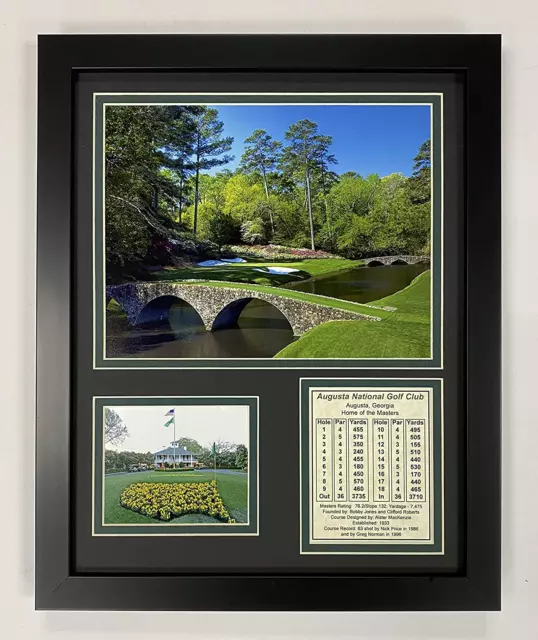 Augusta National Golf Course | 12Th Hole | 12" X 15" Framed Photo Collage