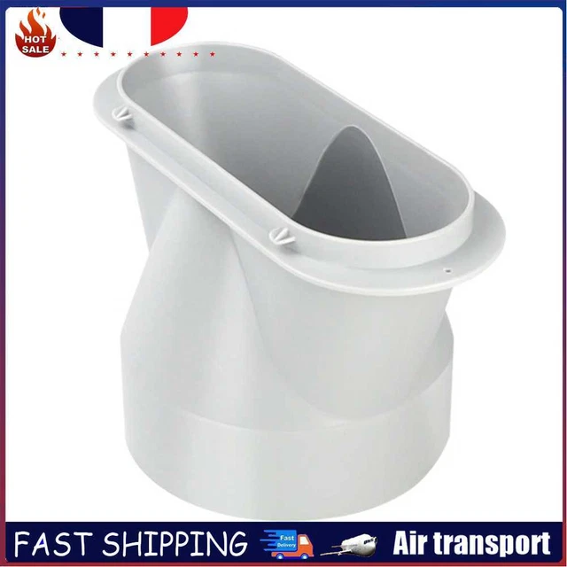 Flat Portable Air Conditioner Exhaust Duct Interface Pipe Connector Accessories