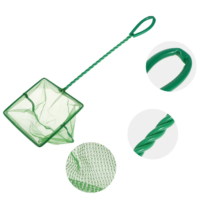 1Pcs Aquarium Fish Net Fish Tank Accessories Small Fish Fine Net Green 6'' 4