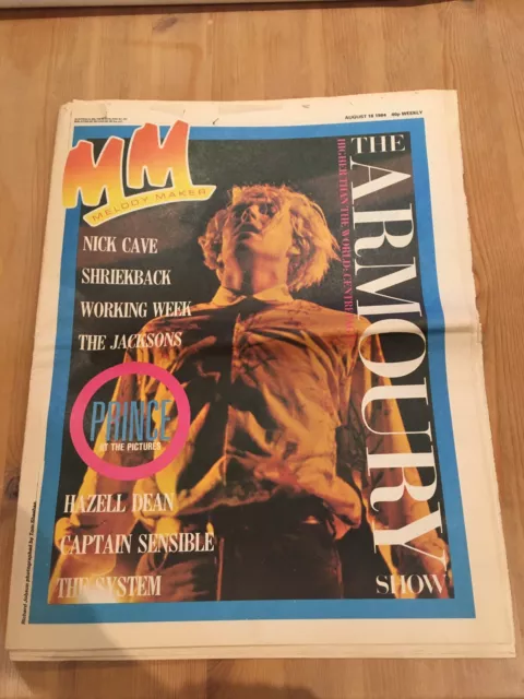 Armoury Show Melody Maker Magazine Aug 18 1984 Richard Jobson Cover With More In