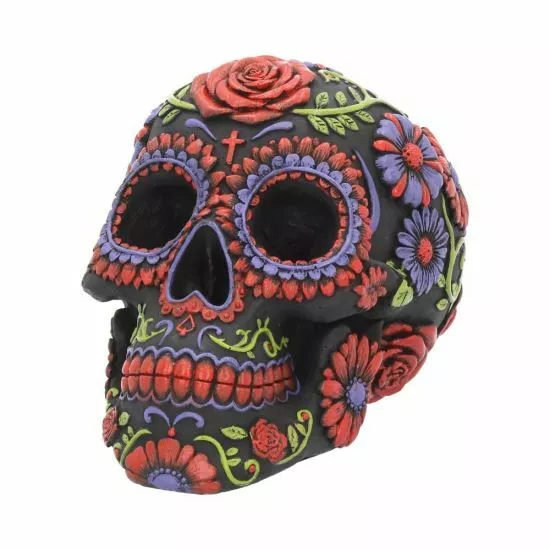Nemesis Now Sugar Blooms Day Of The Dead Floral Skull Gothic Gift 18cm