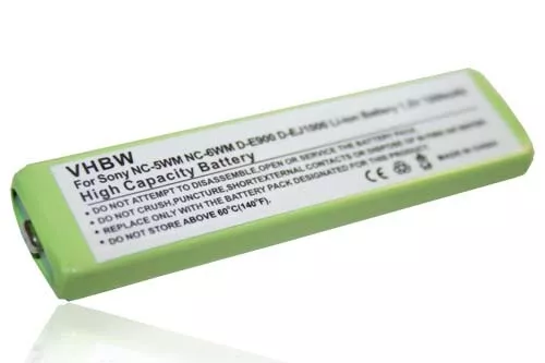 Akku BATTERIE 1.2V 1200mAh für SHARP MD-ST880 MD-MT90 MD-MT180 MD-MT180H