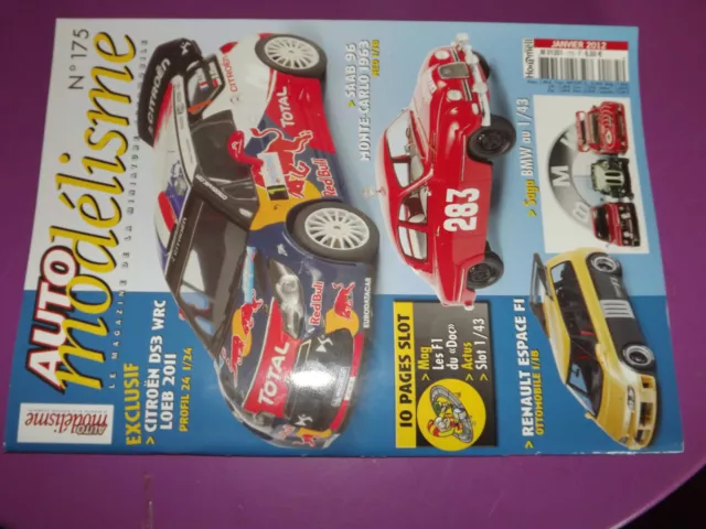 T.0 Auto Modelisme n°175 Citroen DS 3 / SAAB 96 Monte-Carlo / Rolls Royce Ghost