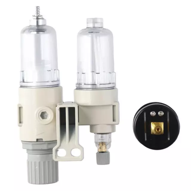 Dual Unit Compressed Air Filter AFC2000 Lubricator Combo Regulator  Oil