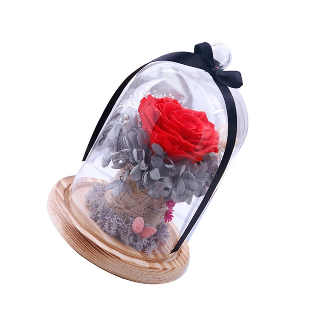 PATIKIL Fiore All'Uncinetto In Vaso – Pianta Artificiale A Maglia Rosa Sfumato, Altezza 12 Cm, Regalo Fatto A Mano