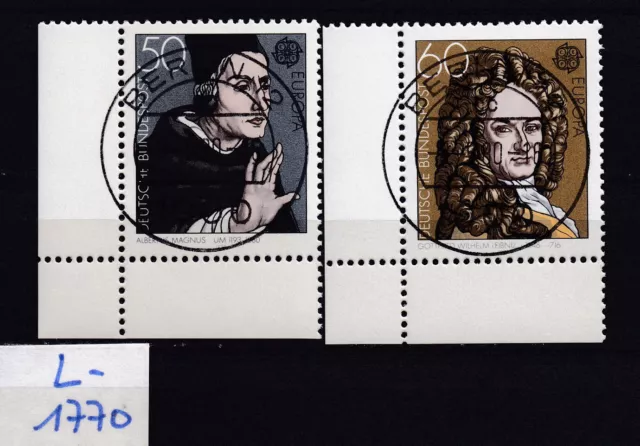 BRD - Mi 1049-50 - EST Vollstempel Berlin - gummiert - Eckrand - Ecke 3 - L1770