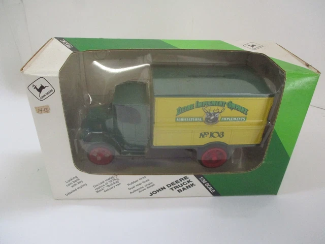 ERTL John Deere Implement Co Agriculture #103 Truck Die Cast Coin Bank