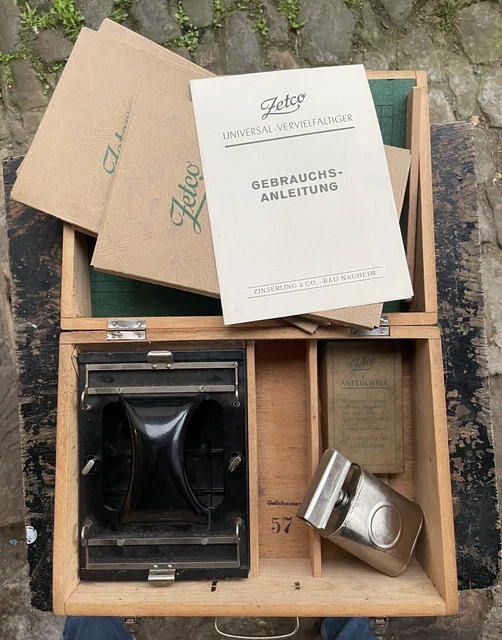 ZETCO Umdrucker Matritzenkopierer Mit Koffer Set