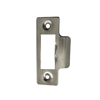Strike Plate SINGLE use with Tubular Mortice Door Latch SATIN Stainless Steel