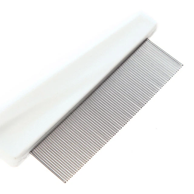 2 x Metal Head Lice Comb Fine Tooth Pet Dog Cat Flea Hair Kids Nit Eggs Removal 2