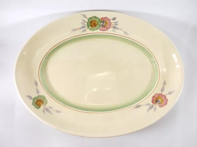 Large Meat Platter By Clarice Cliff In The Sundew Pattern Ref 1376/3