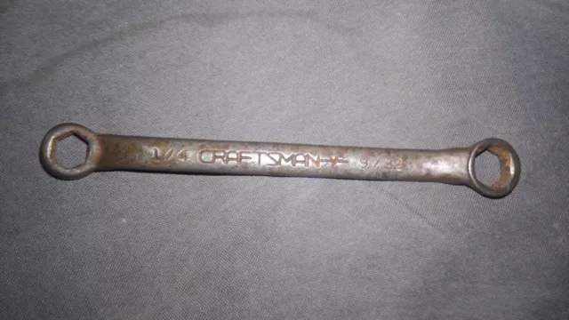 Llave de mano Craftsman 6 puntos doble caja 1/4 y 9/32