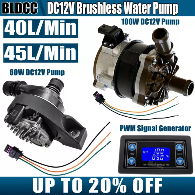 DC12V 60W 100W Electric Auxiliary Coolant Water Pump Engine Assistant Water Pump
