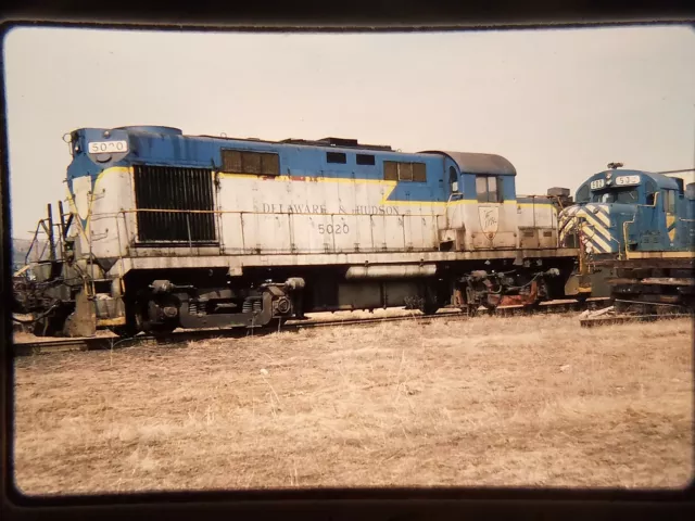 GV 06 ORIGINAL 35MM Train Slide Engine Locomotive DELAWARE&HUDSON COLONIE NY