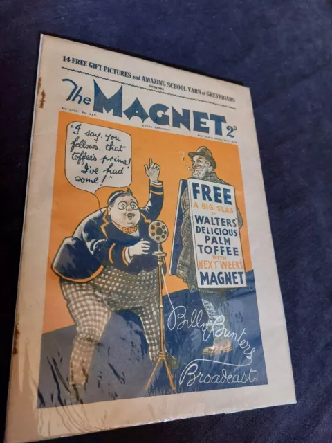 Vintage Magnet Comic 20 JANUARY 1934 Greyfriars Billy Bunter Harry Wharton 1353