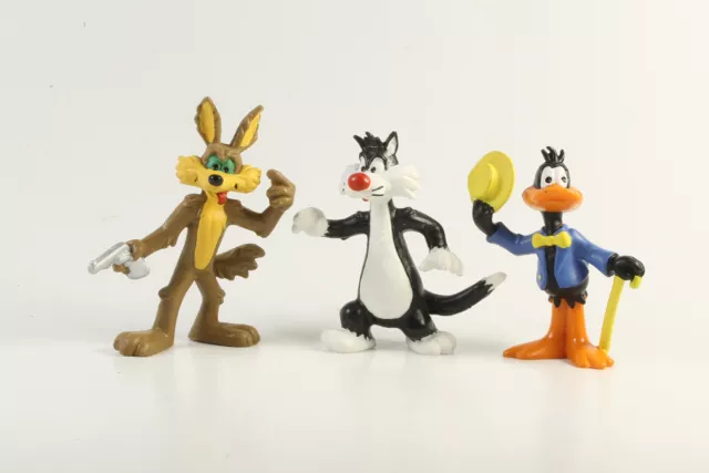 Looney Tunes Coyote Daffy Sylvester === 3 x Figuren Bully Bullyland 1983