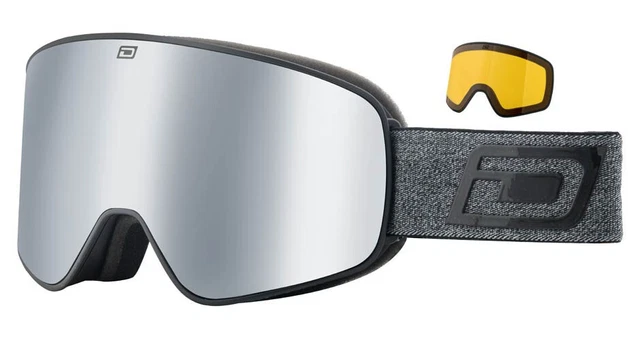 Dirty Dog MUTANT LEGACY Ski-/Snowboardbrille MATTSCHWARZ/SILBER SPIEGEL+GELB