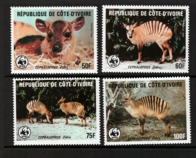 Ivory Coast 1985 World Wildlife Fund /Nature set MNH mint stamps