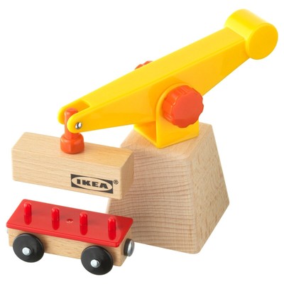 IKEA Grue 3 pièces Ikea Camion à tirer le long des blocs de jouets en bois... 