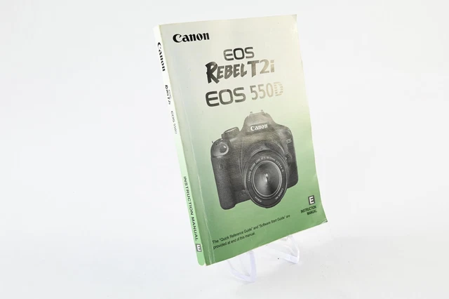 CANON EOS REBEL T2i 550 D Camera Instruction Manual #G827
