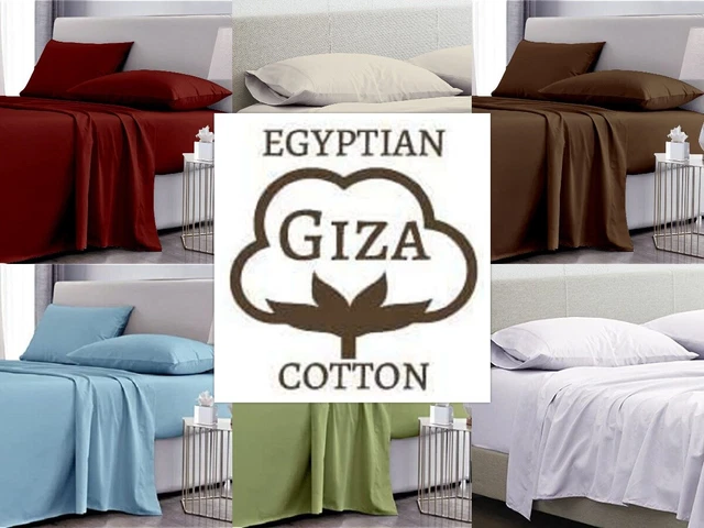 My Giza Pillow 1000 Tc Bed Sheet Sets 100% Egyptian Giza Cotton 4 PCs Queen/King