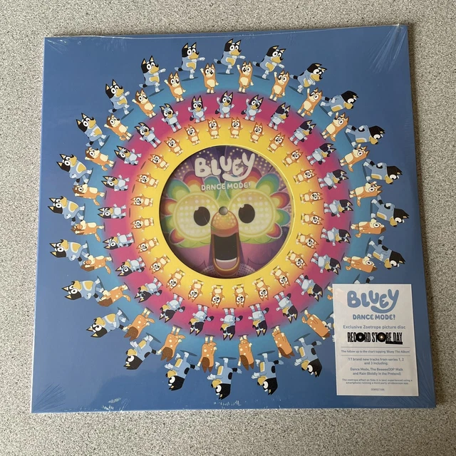BLUEY DANCE MODE Zoetrope RSD 2023 VINYL Exclusive Picture Disc Mint