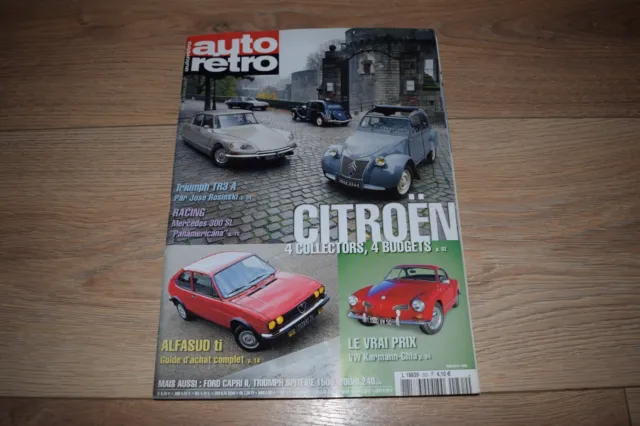 Magazine Auto Retro N° 262 - Février 2003 - Citroën, VW Karmann Ghia, Alfasud