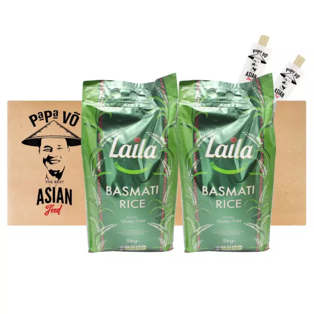 Laila Basmati Reis 2x5kg Basmatireis 10kg Basmati Reis