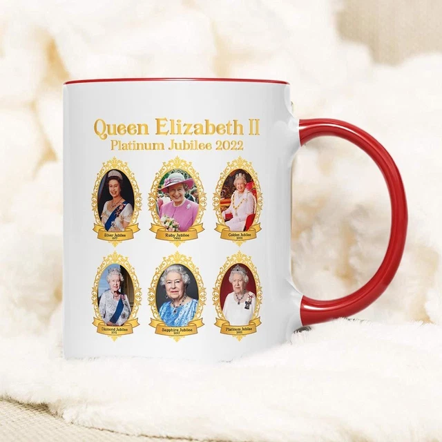 Taza Cerámica Reina Isabel II. Taza de café en memoria taza 1926-2022